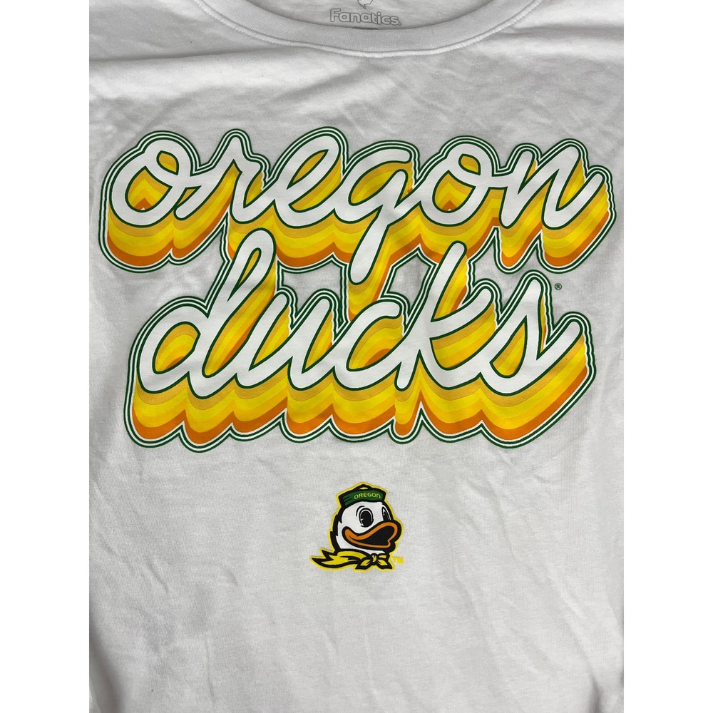 Oregon‎ Ducks Fanatics Women's Long Sleeve T-Shirt Collegiate Graphic Top S